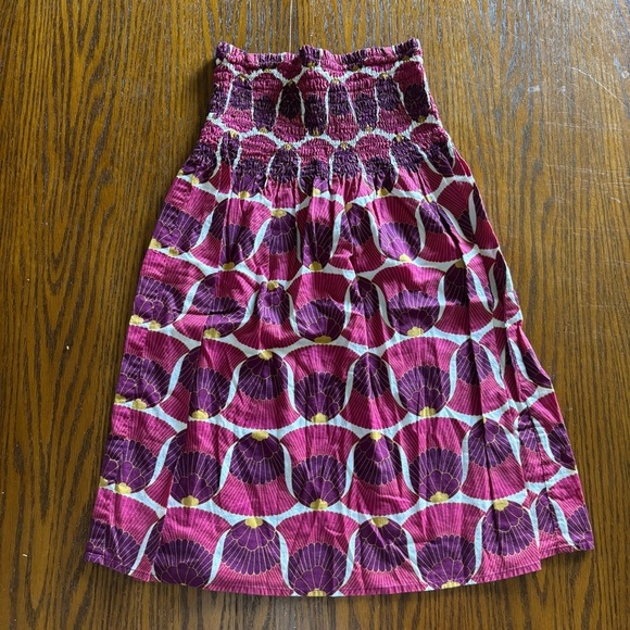 Forever 21 Dresses & Skirts - Forever 21 100% Cotton Ruched Strapless Pink and Purple Top Size S